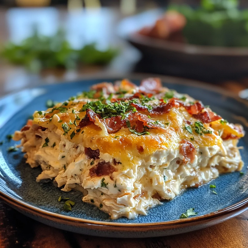 Keto Chicken Bacon Ranch Casserole