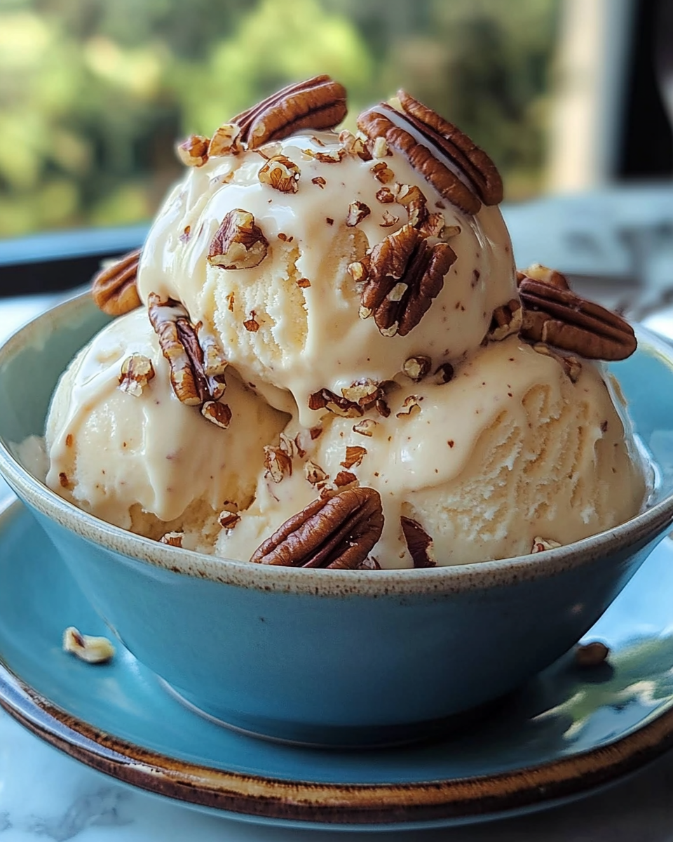 Butter Pecan Keto Ice Cream Recipe