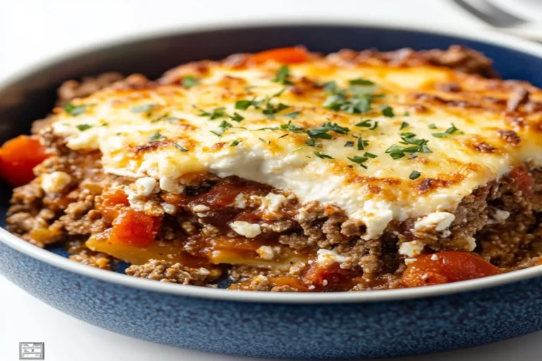 Greek Keto Beef and Feta Casserole