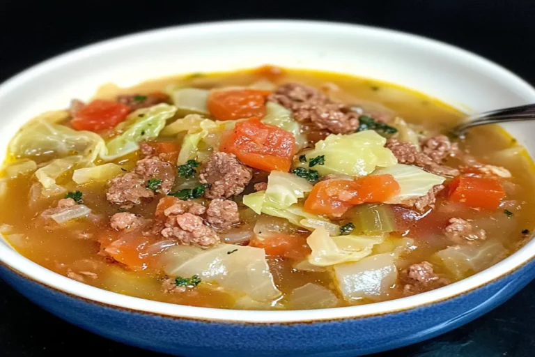 Keto Beef Cabbage Soup