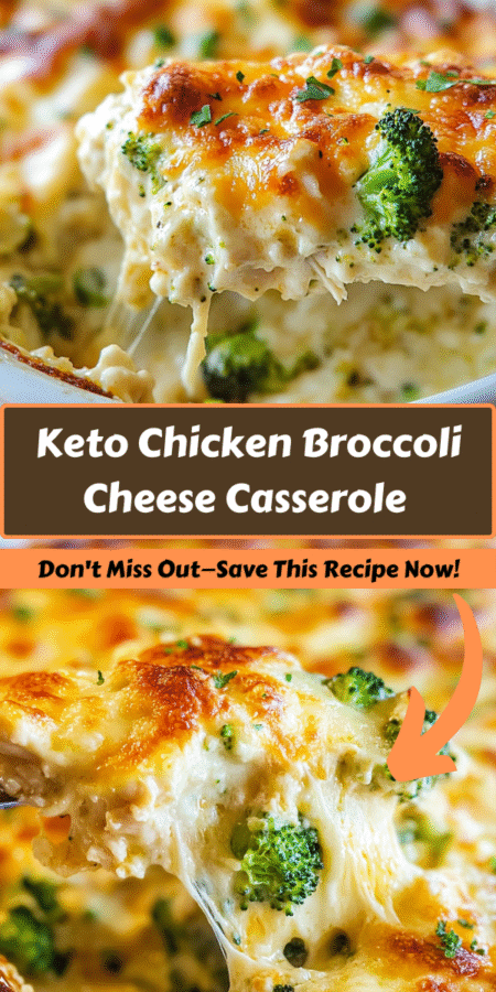 Keto Chicken Broccoli Cheese Casserole