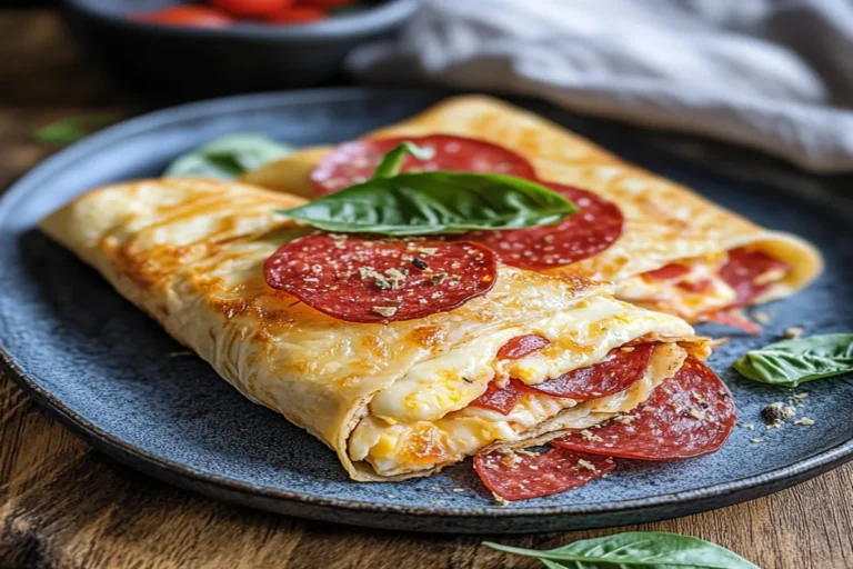 Keto Egg Pizza Wrap