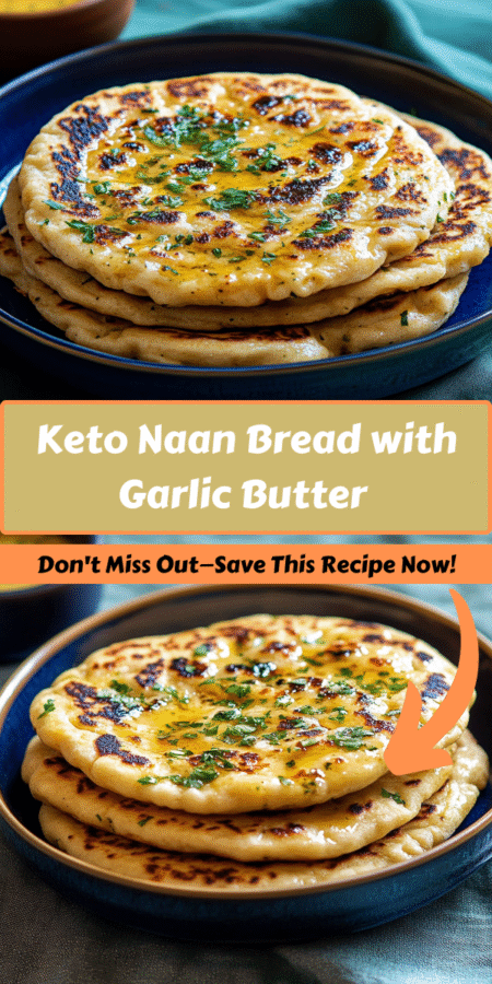 Keto Naan Bread with Garlic Butter
