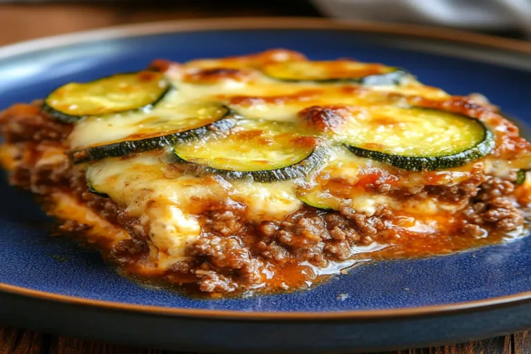 Keto Zucchini Beef Casserole