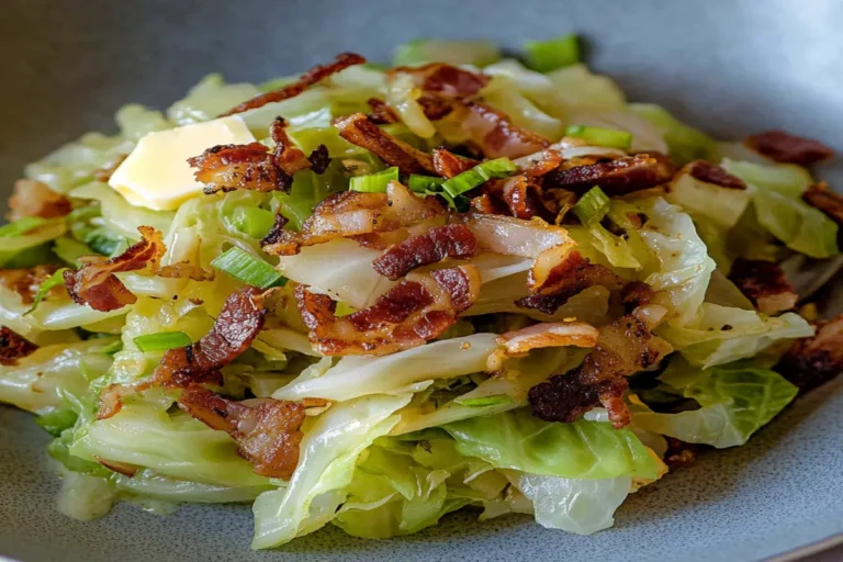 Low Carb Buttery Bacon and Cabbage Stir Fry