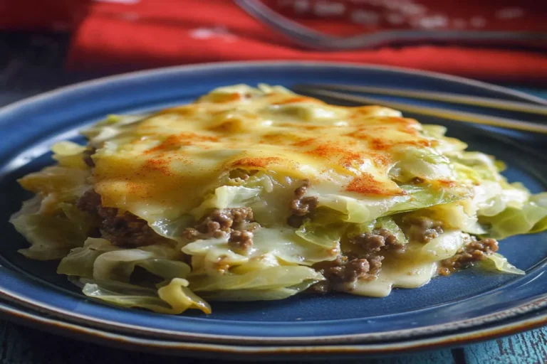 Creamed Cabbage and Beef Casserole