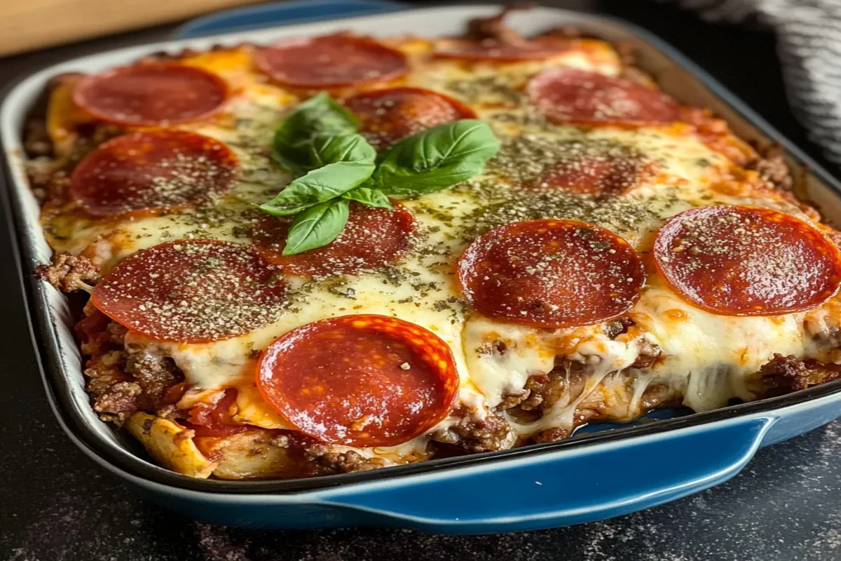 Keto Pizza Casserole Recipe