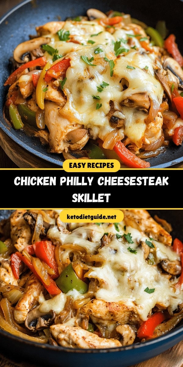 Chicken Philly Cheesesteak Skillet
