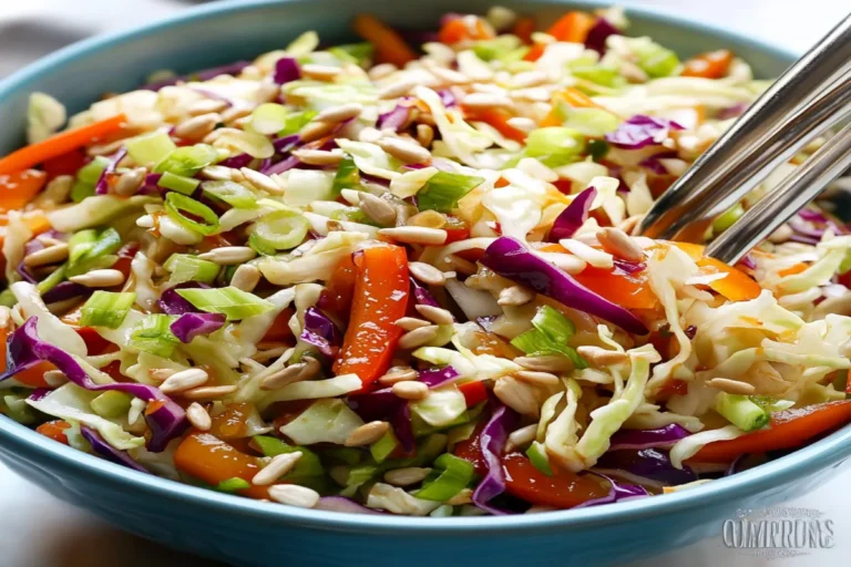 Crispy Cabbage Salad with Asian Dressing