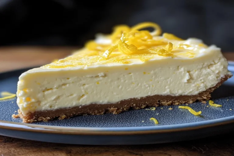 Easy Keto No-Bake Lemon Cheesecake