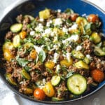 Ground Beef Zucchini Skillet