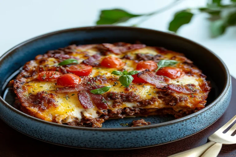 Keto Bacon Burger Casserole