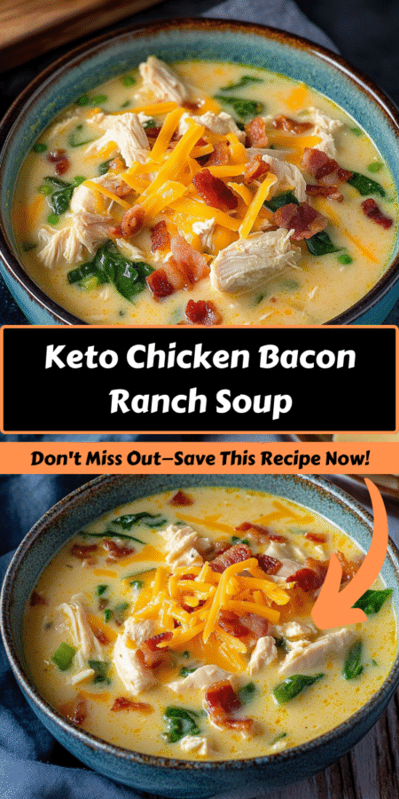 Keto Chicken Bacon Ranch Soup