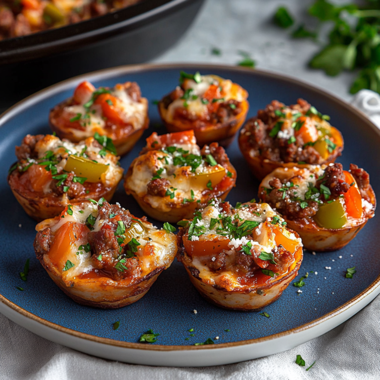 Keto Meat Lover Pizza Cups