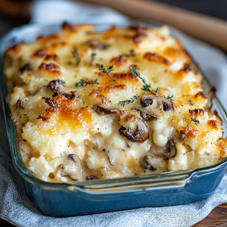 creamy mushroom keto casserole