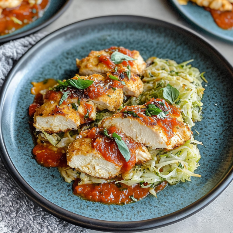 keto chicken cabbage plate