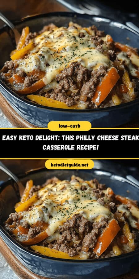 This Philly Cheese Steak Casserole Recipe!
