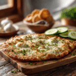 Easy keto Garlic and Butter Flatbread Recipe