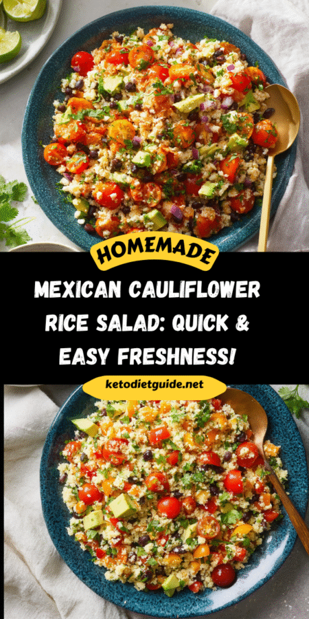 Mexican Cauliflower Rice Salad