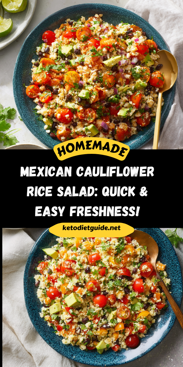Mexican Cauliflower Rice Salad