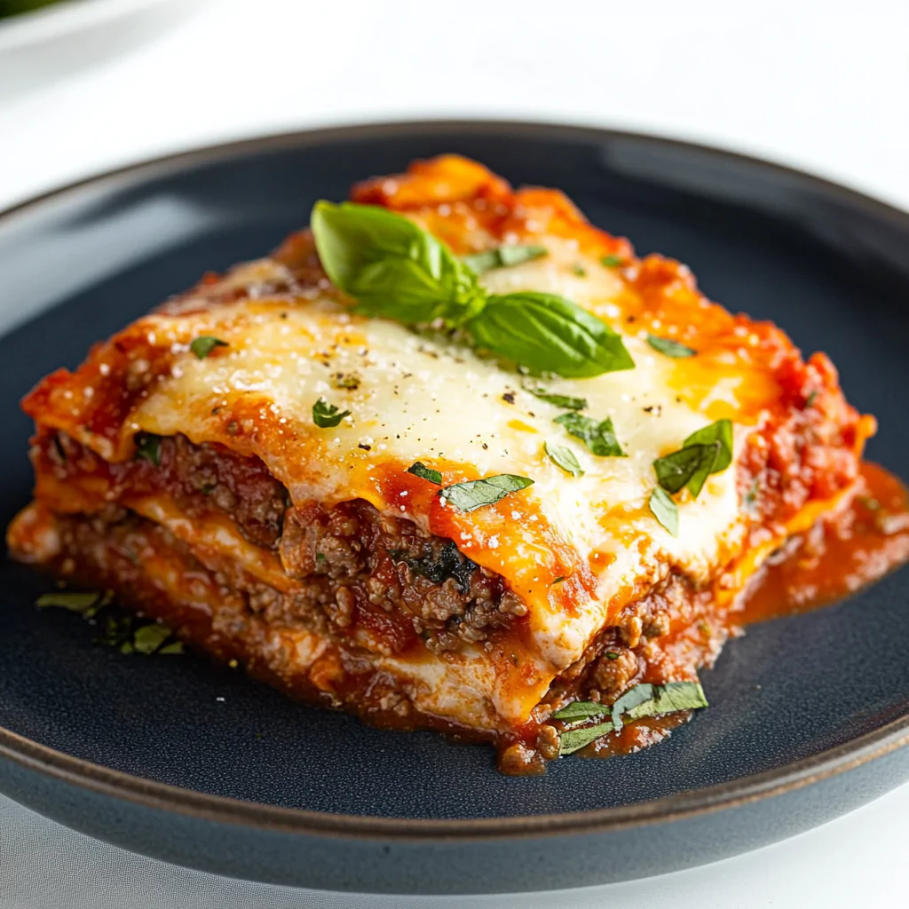 No Noodle Lasagna