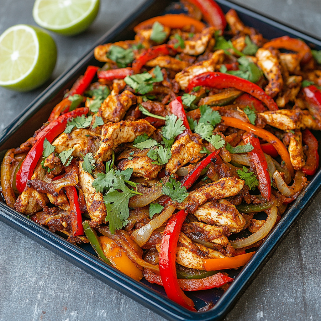 Sheet Pan Chicken Fajitas