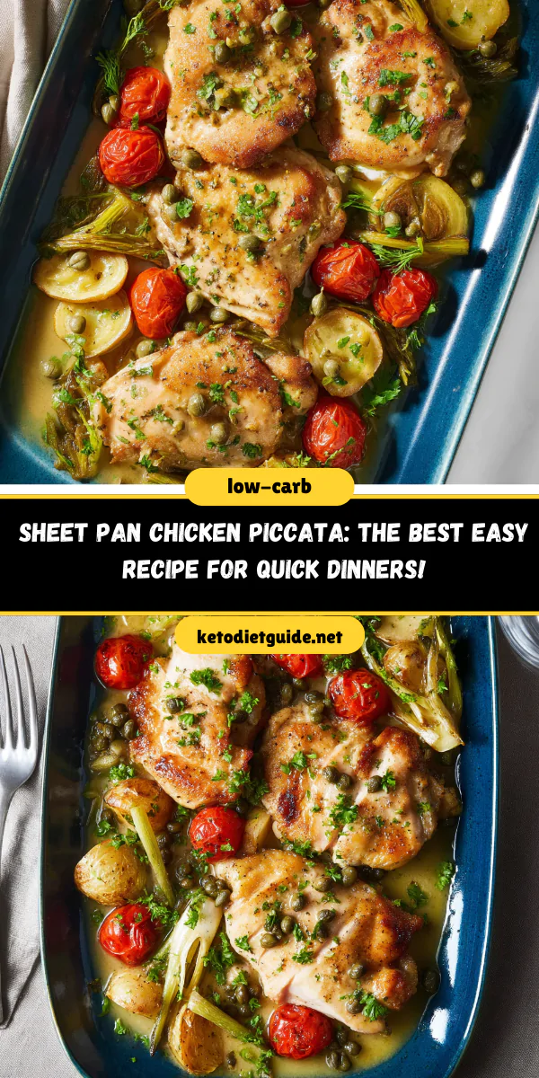 Sheet Pan Chicken Piccata