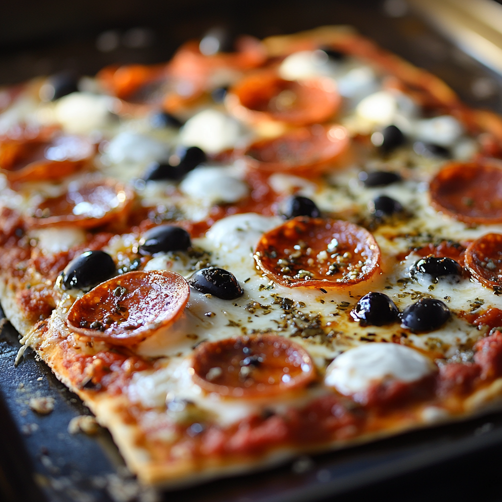 keto Cottage Cheese Flatbread Pizza