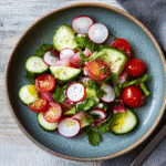 Crisp Cucumber, Radish, and Tomato Salad