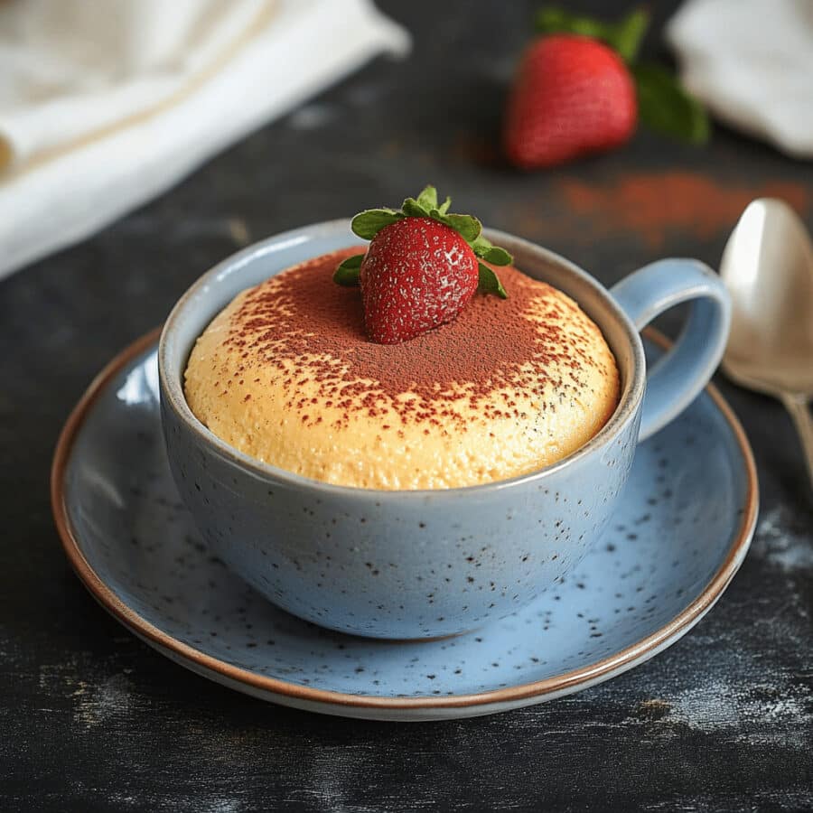 Keto 5-Ingredient Mug Cheesecake