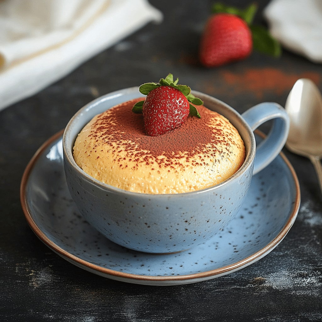 Keto 5-Ingredient Mug Cheesecake