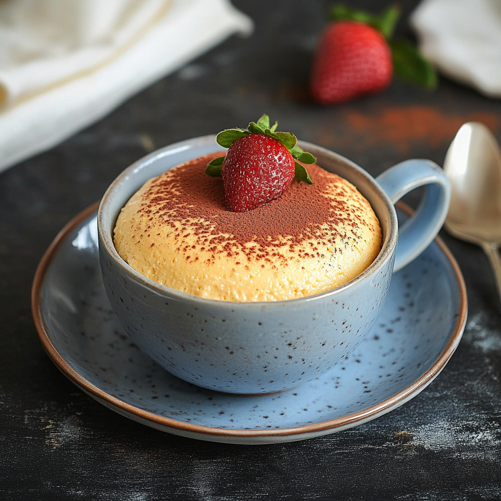 Keto 5-Ingredient Mug Cheesecake