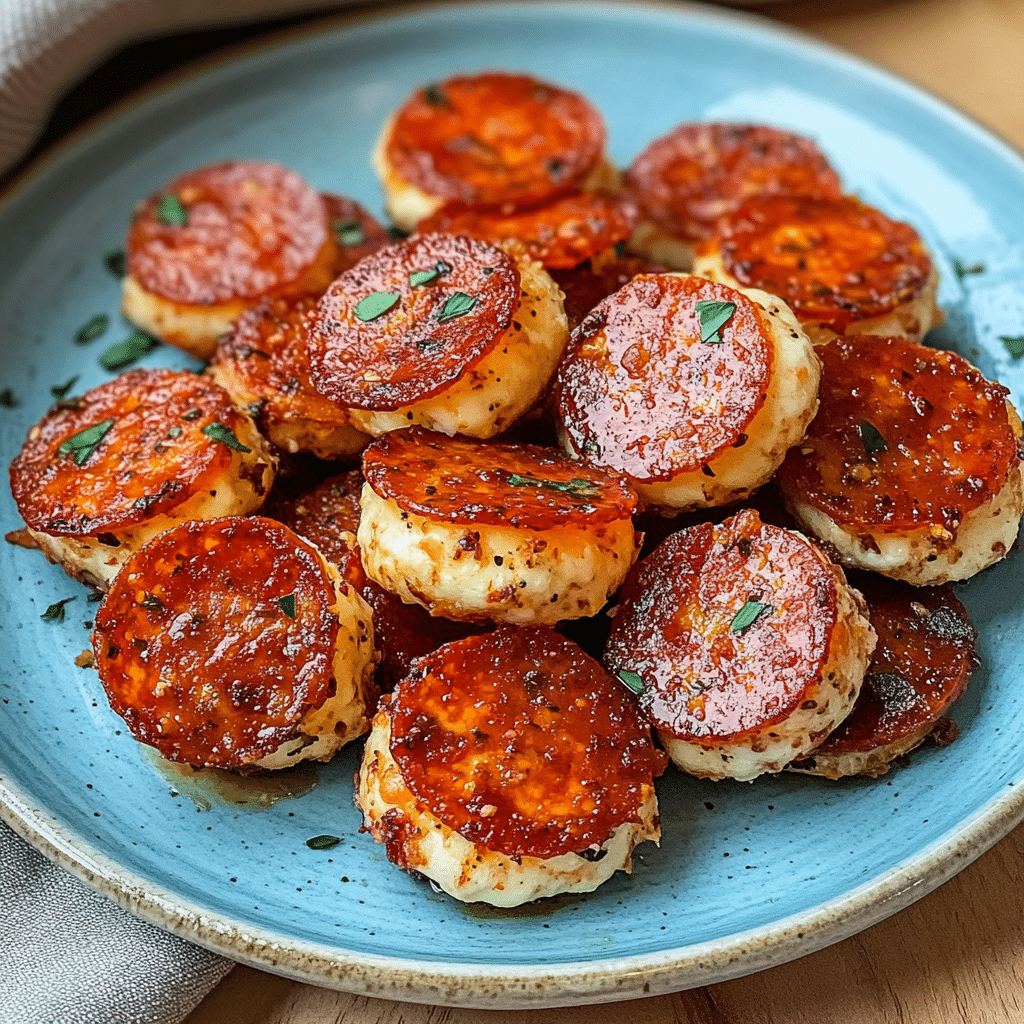 Keto Pepperoni Cheese Bites: Delicious Low-Carb Snack!