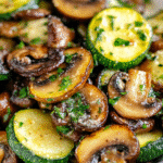 Low-Carb Sautéed Zucchini with Mushroom