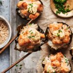Baked Salmon Sushi Cups