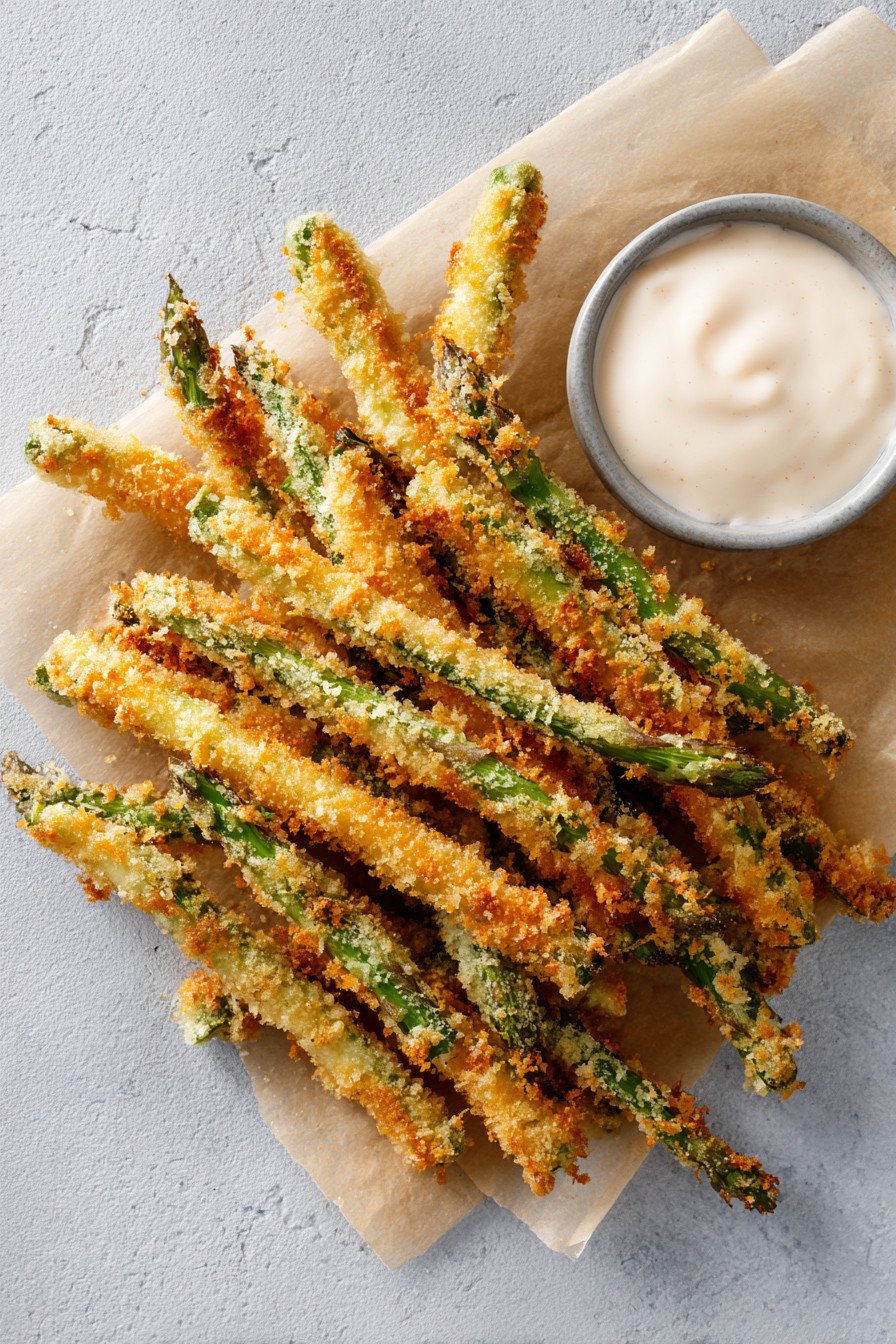 Crispy Parmesan Asparagus Sticks