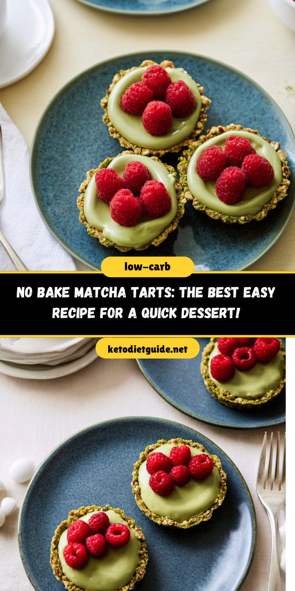 No Bake Matcha Tarts