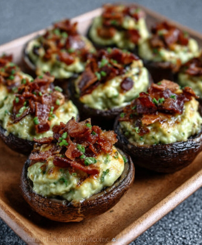 Avocado Bacon Mushrooms