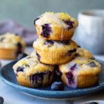 Blueberry Lemon Keto Muffins