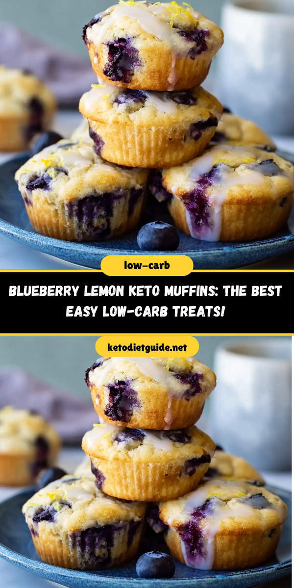 Blueberry Lemon Keto Muffins