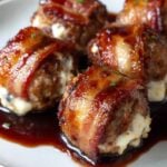 Cheddar Stuffed BBQ Bacon Bombs