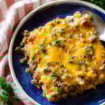 Cheesy Keto Ground Beef Casserole