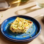 Keto Egg Casserole with Zucchini and Ham