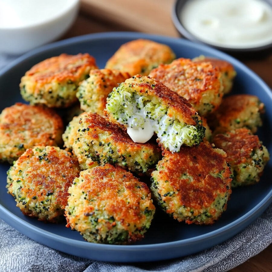 Low Carb Broccoli and Cheese Fritters