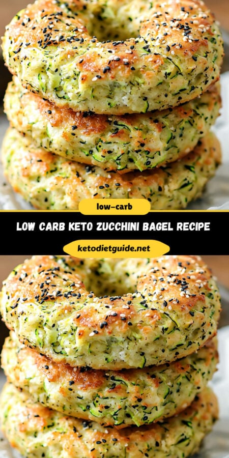 Low Carb Keto Zucchini Bagel Recipe