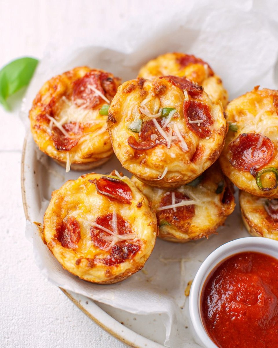 Low Carb Pizza-Muffins: Irresistible Guilt-Free Snack!