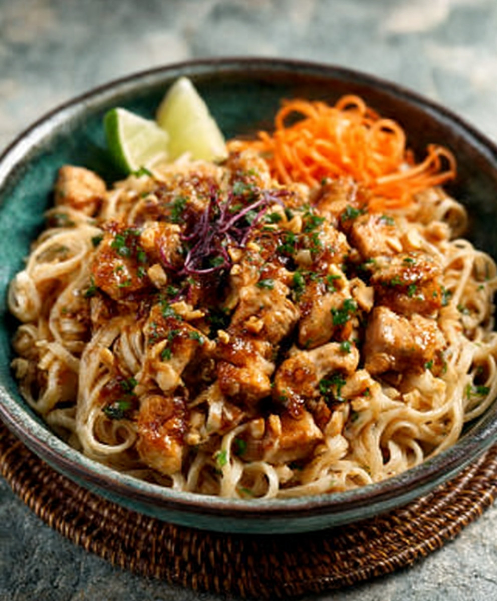 Pad Thai Bowl with Chicken