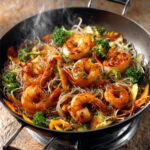 Shrimp Shirataki Skillet