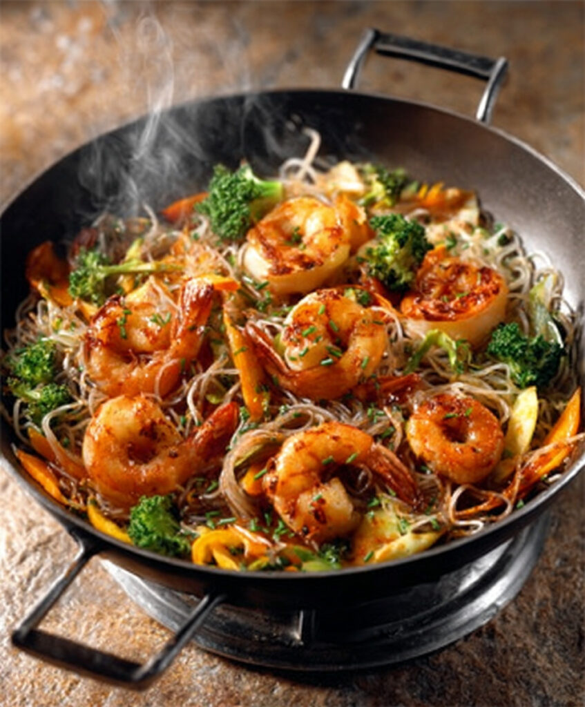 Shrimp Shirataki Skillet