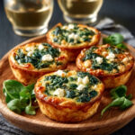 Spinach and Goat Cheese Mini Quiches